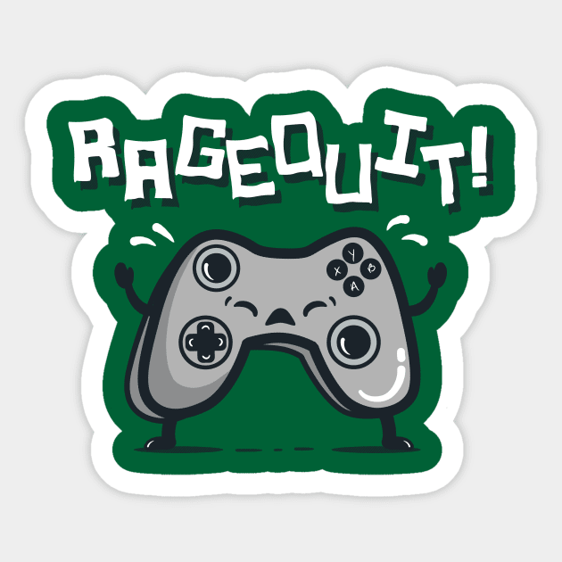 Ragequit Sticker by fishbiscuit